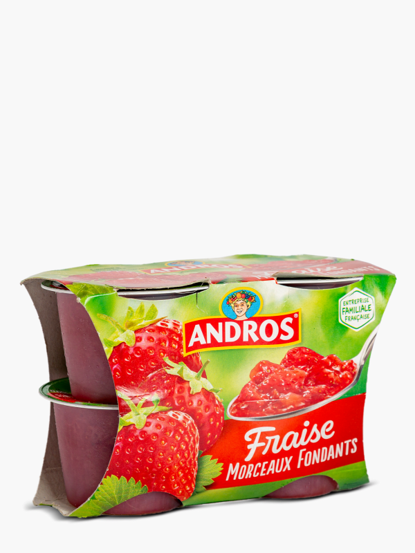 Andros - Compote pomme nature (8x100g) commandez en ligne avec Flink !