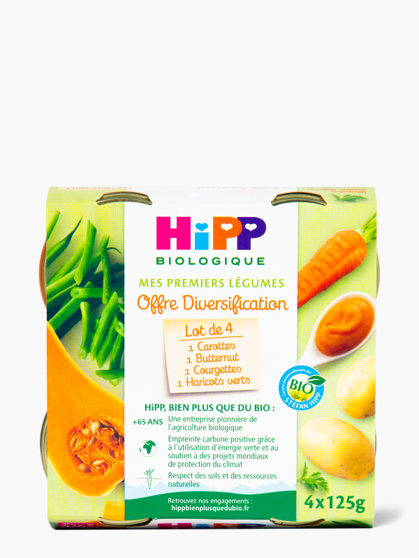 Dès 6 mois - Hipp Biologique Fromage blanc nature (4x100g) commandez en  ligne avec Flink !