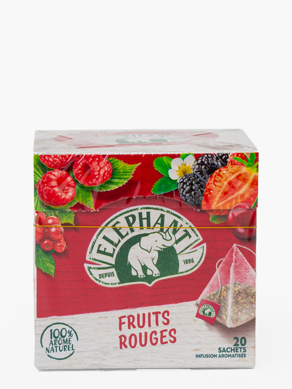 Infusion aux fruits rouges, Elephant (20 sachets)