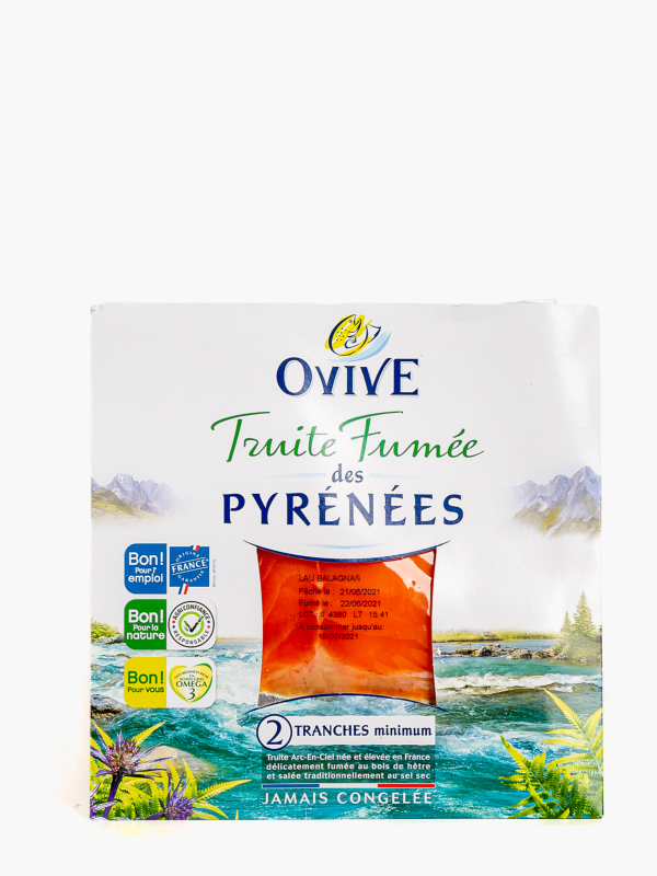 Ovive - Truite fumée Pyrénées 2 tranches (60g)