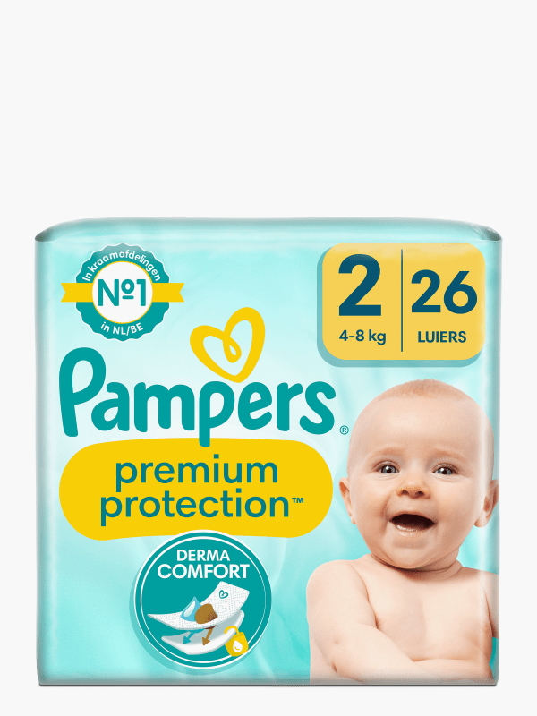 atleet Aanzetten Eindeloos Pampers Premium Protection Maat 2, 104 Luiers, 4-8kg 104st online  bestellen! | Flink