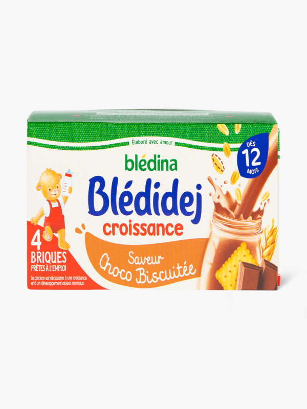 Briques de Lait & céréales Blédina saveur chocolat dès 12 mois (4x25cl)