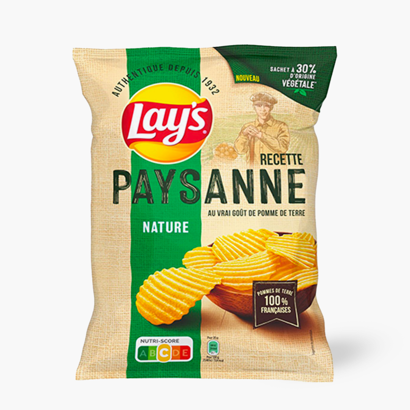 LAY'S PAQUET DE CHIPS LAY'S NATURE 45G (PRIX À L'UNITÉ) Comparer les prix  de LAY'S PAQUET DE CHIPS LAY'S NATURE 45G (PRIX À L'UNITÉ) sur Hellopro.fr