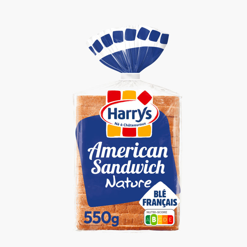 Harrys - Pain de mie nature American Sandwich (550g)