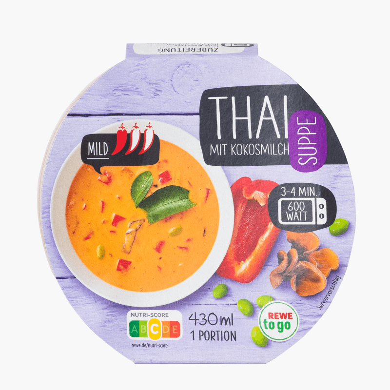 Rewe To Go Suppe Thai mit Kokosmilch 430ml
