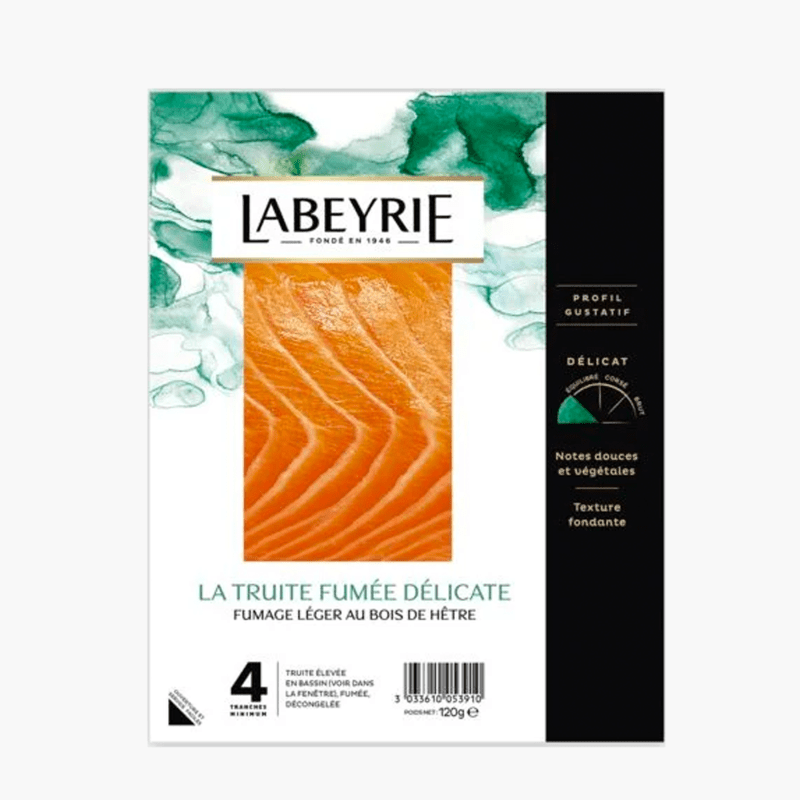 Truite fumée - 4 tranches - Labeyrie (120g)