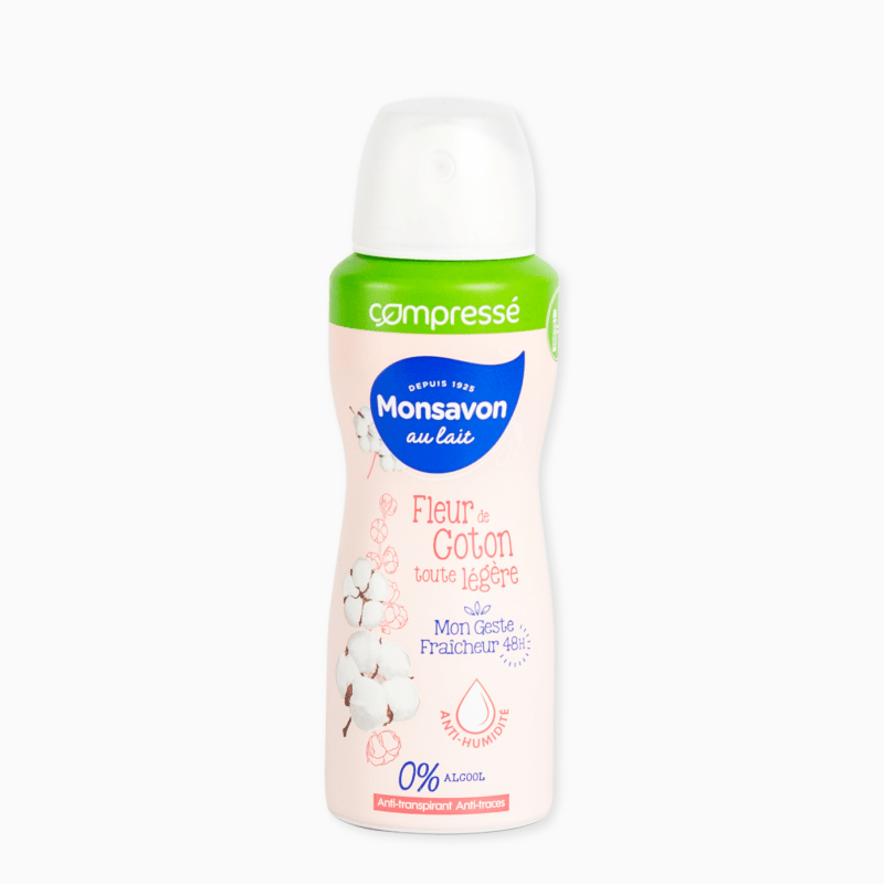 Spray Monsavon 0% - Déodorant Fleur de Coton (100ml)