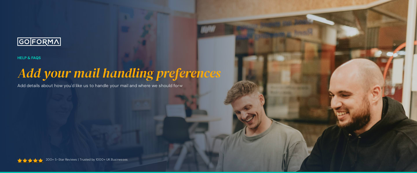 Add your mail handling preferences - GoForma Help & FAQs | UK Accountants & Tax Advisors