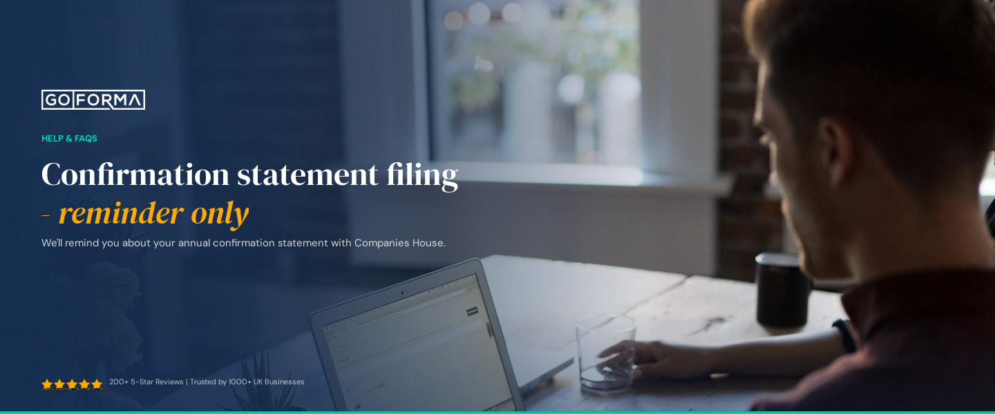 Confirmation statement filing - reminder only