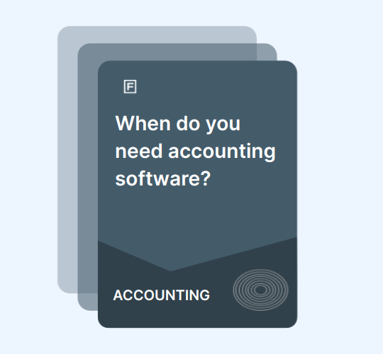 A self employed woman reviewing small business accounting software