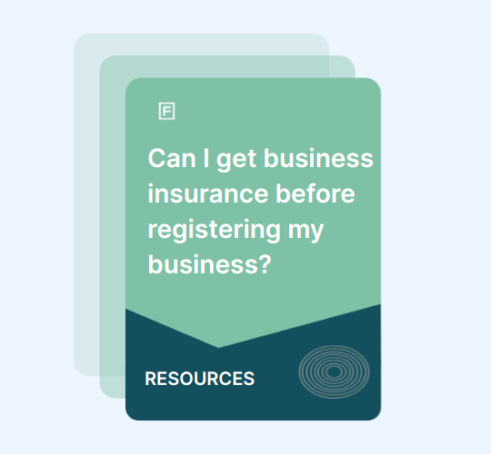 Can I get business insurance before registering my business? guide