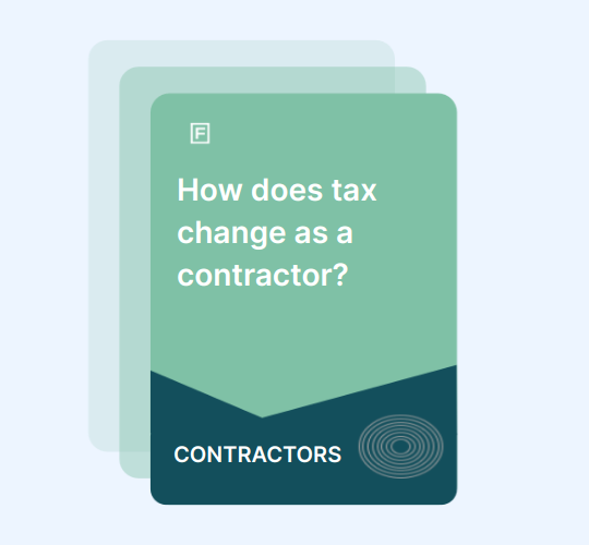 How does tax change as a contractor? guide