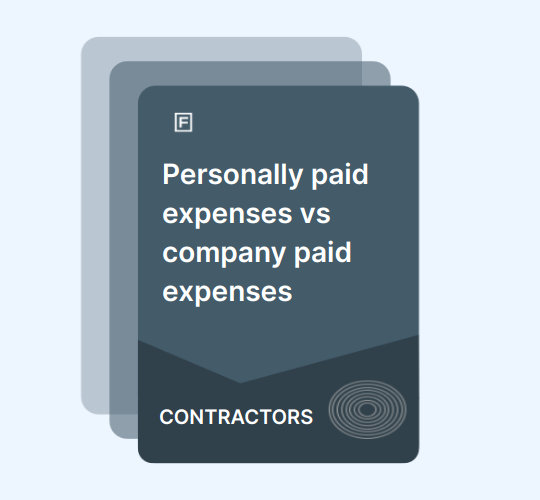 Personally paid expenses vs company paid expenses guide