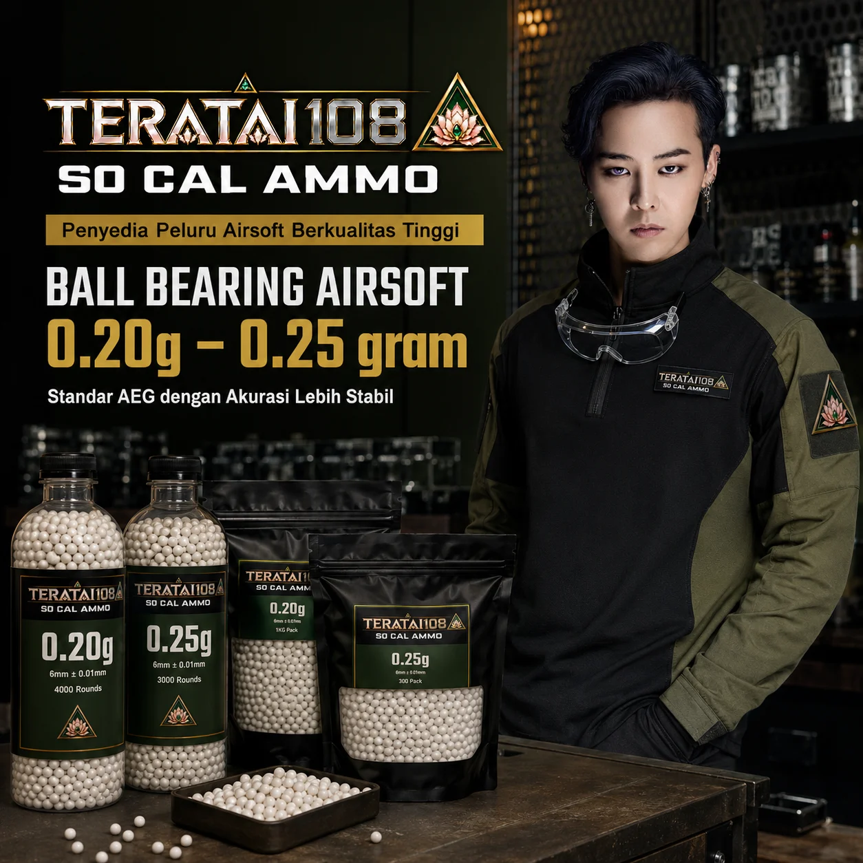Teratai108 So Cal Ammo Penyedia Peluru Airsoft Berkualitas Tinggi