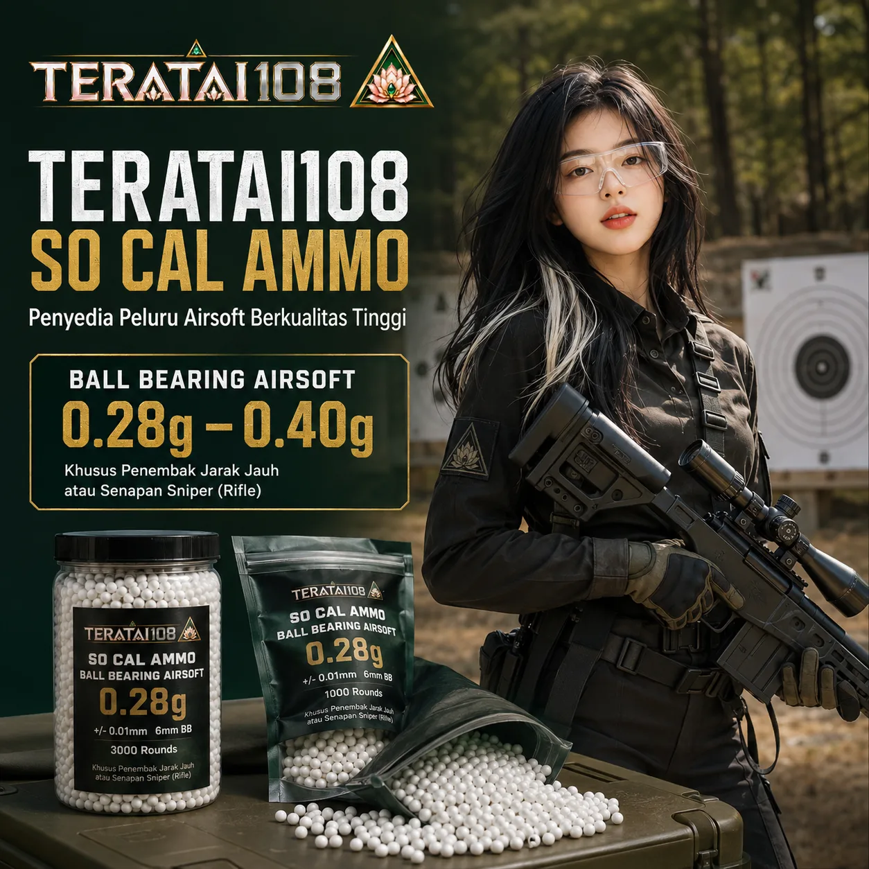 Teratai108 So Cal Ammo Penyedia Peluru Airsoft Berkualitas Tinggi
