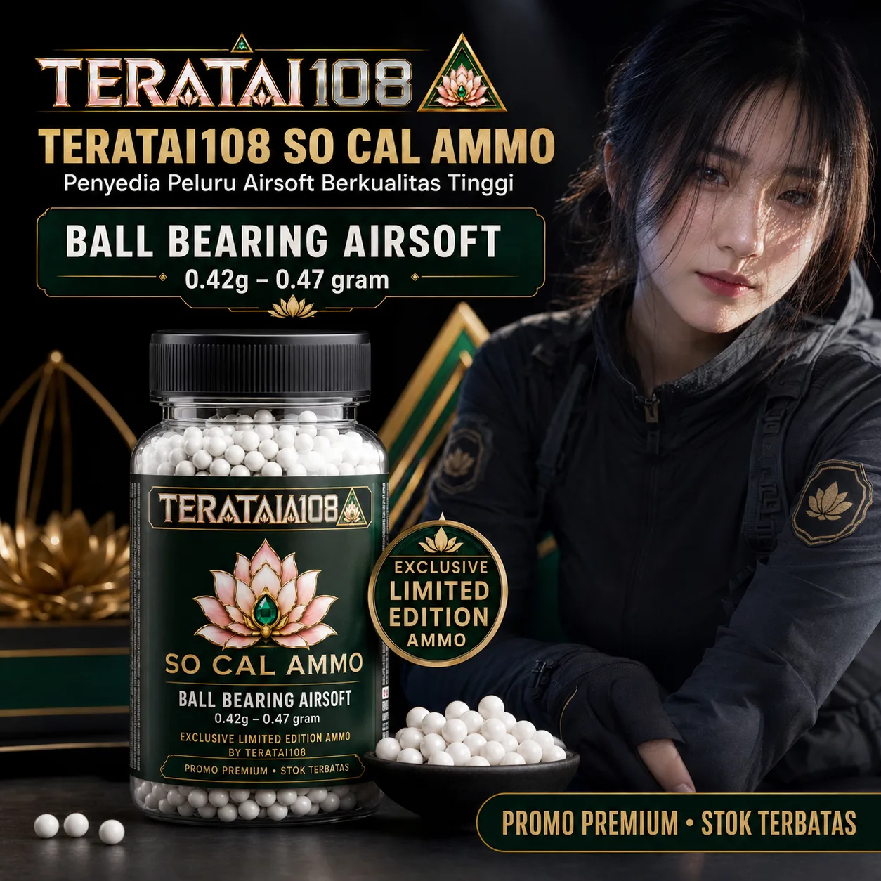Teratai108 So Cal Ammo Penyedia Peluru Airsoft Berkualitas Tinggi