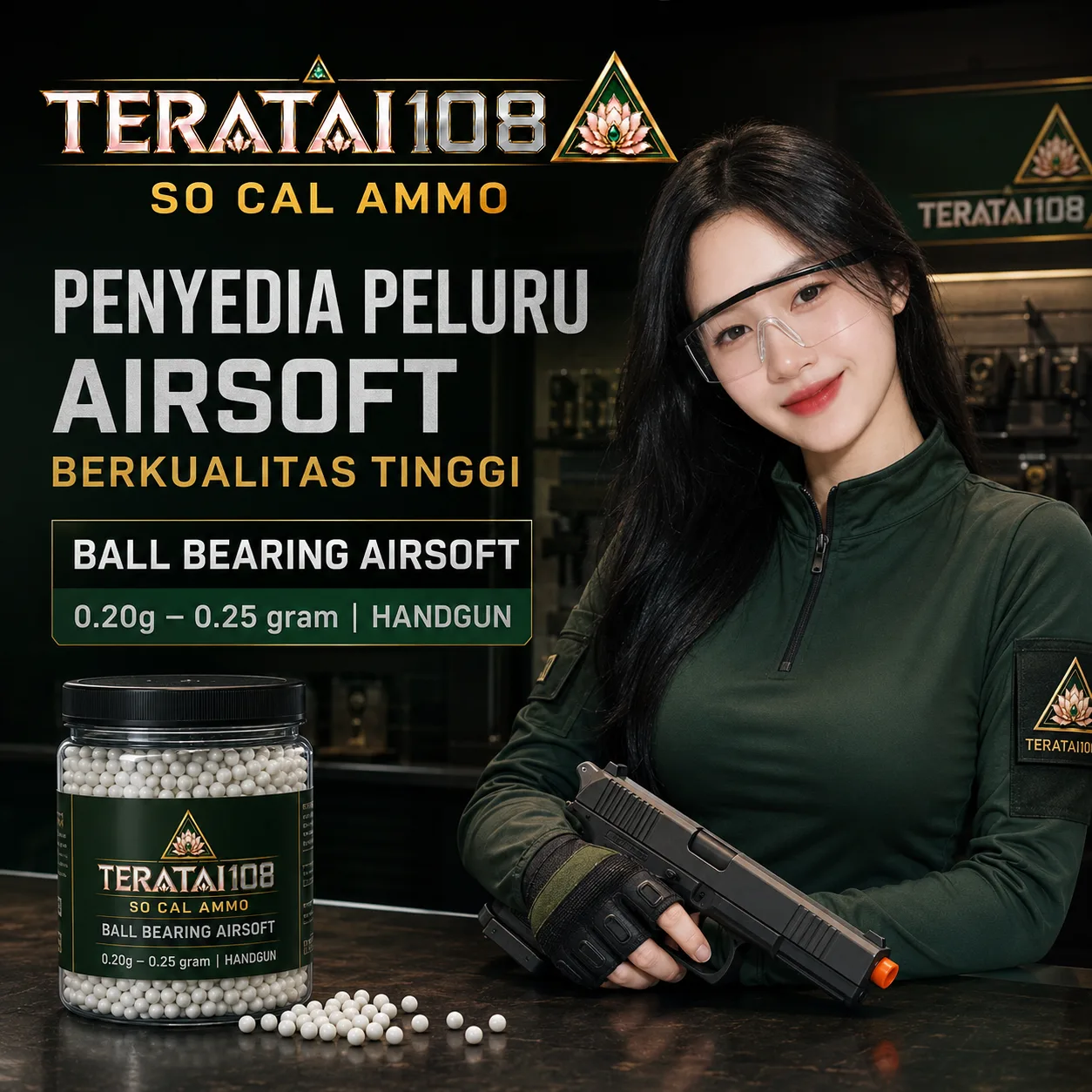 Teratai108 So Cal Ammo Penyedia Peluru Airsoft Berkualitas Tinggi