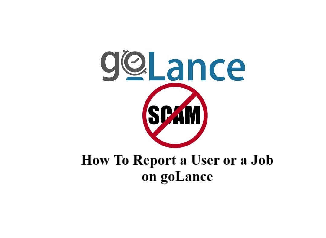 How To Report a User or a Job on goLance