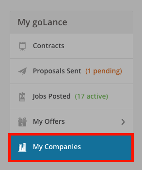 Step 1. Select My Company