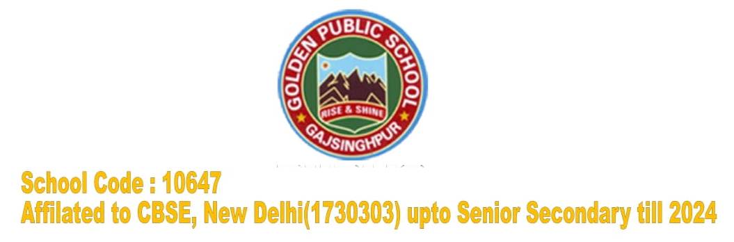 CBSE Corner | Golden Public School, Gajsinghpur