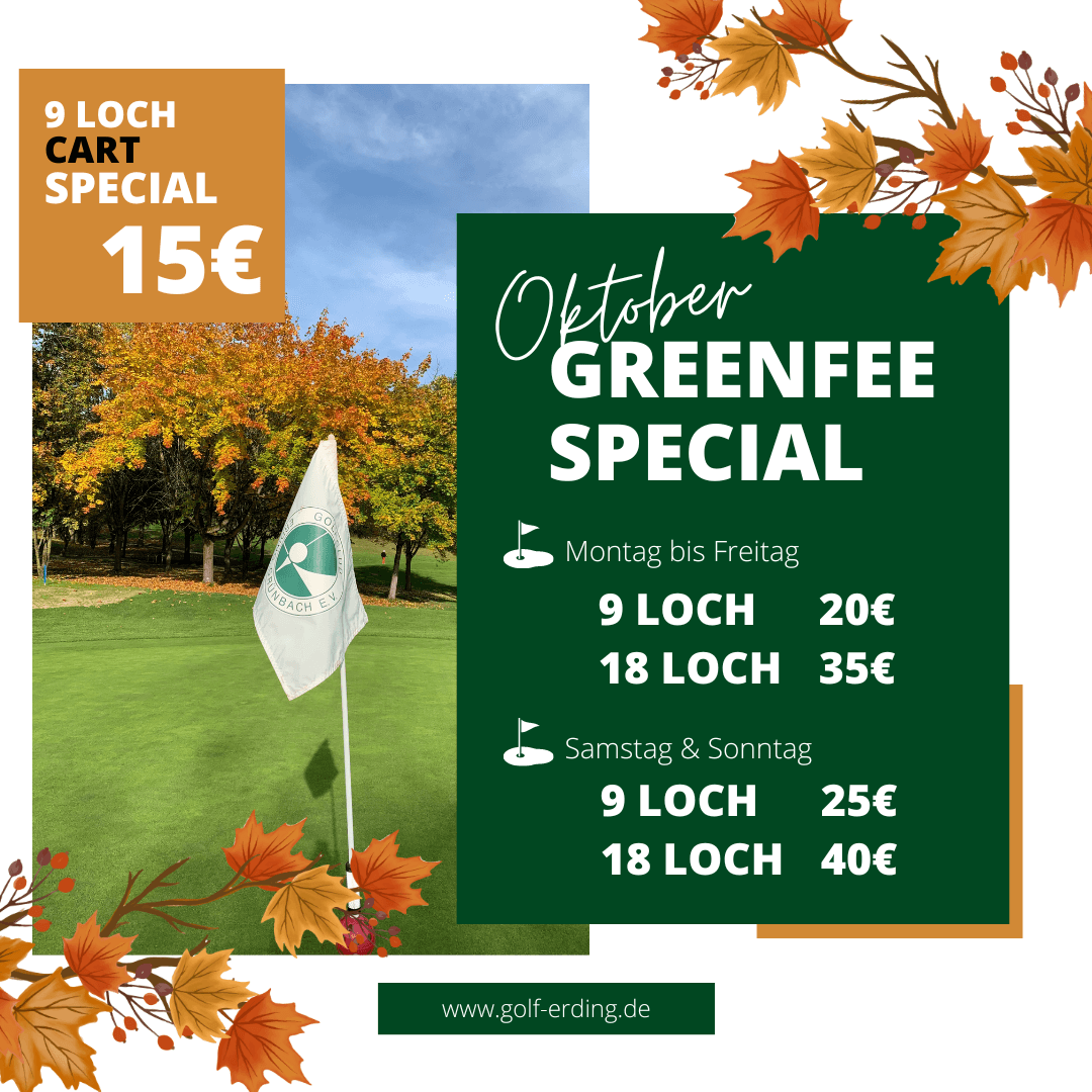 Goldener Oktober - Greenfee Special