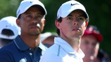 Tiger Woods und Rory McIlroy müssen den anderen Spielern hinterherschauen. Sie können nicht in den Titelkampf eingreifen (Foto: Getty).