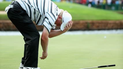 Der Engländer Richard Finch gestaltete den Zweikampf mit Schwartzel lange ausgeglichen und spannend, im entscheidenden Moment gönnte er sich allerdings eine Schwächephase und ließ seinen Kontrahenten im Duell um den Sieg davonziehen (Photo by Warren Little/Getty Images)