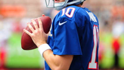 PLATZ 18: Der zweifache Super Bowl-MVP Eli Manning freut sich über 26,6 Millionen Dollar Einkommen im Jahr 2012 (Foto: Getty)