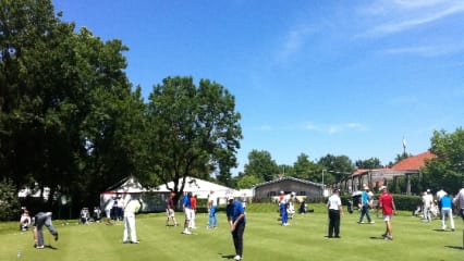 Mächtig was los auf dem Putting-Green. (Foto: Golf Post)