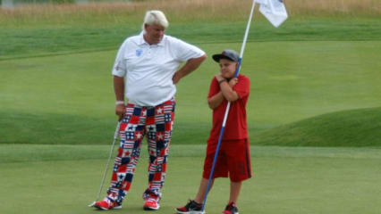 Der US-amerikanische Parsdiesvogel Daly war gleich mit der gesamten Familien angereist... (Foto: Golf Post)