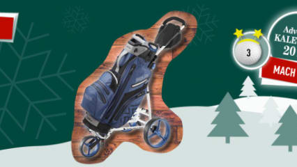 Am 3. Dezember gab es einen Big Max Autofold FF Trolley inkl. Aqua V1 Bag. (Foto: Golf Post)