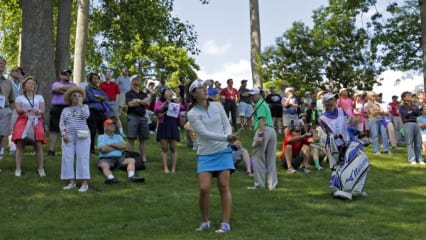 Tolle Zuschauerkulisse für Hee Young Park. Die bisherige Führende liegt allerdings nach dem Moving Day drei Schläge hinter Salas (Foto: Getty). Und kann sich auf dem zweiten Platz nicht ausruhen, denn...