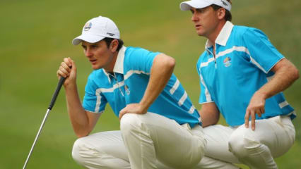 Rose und PoulterBeim Ryder Cup in Medinah gewannen die beiden Engläander 2/2 Duellen und waren damit echte Punktelieferanten. (Foto: Getty)