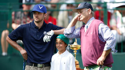 Bei manchen beginnt die Begeisterung für Golfturniere auch durch's Zuschauen. Modellstehen beim Ryder Cup ist sicher auch förderlich, aber doch eher selten. (Foto: Getty)