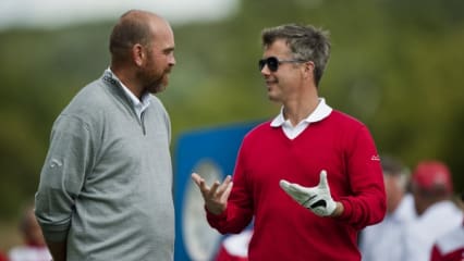 Bei so einem wichtigen Event ließ es sich auch Kronprinz Frederik nicht nehmen, mit den Lokalmatadoren wie Thomas Björn persönlich zu sprechen ... (Foto: Getty)