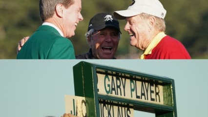 Ehrenstarter eröffnen das 82. Masters Gary Player und Jack Nicklaus eröffneten zum zweiten Mal nach 2017 das Masters als Duo, nachdem der dritte im Bunde, Arnold Palmer 2016 im Alter von 87 Jahren verstorben war.(Foto: Getty)