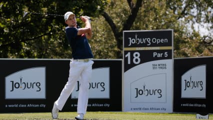 Nach einer starken Auftaktrunde schaffte Maximilian Kieffer bei der Joburg Open in Johannesburg eine weitere Top 30 Platzierung. Beim Sieg des überragenden Lokalmatadoren Richard Sterne spielte sich der 22-jährige auf den 29.Platz. (Foto: Dean Mouhtaropoulos/GettyImages)