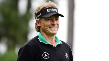 Freudestrahlender Bernhard LangerAuch Bernhard Langer freut sich, nach seine drei besonders erfolgreichen Runden im vergangenen Jahr, wieder in Augusta anzutreten. Vielleicht gelingt es ihm in diesem Jahr, als ältester Golfer das Masters zu gewinnen.(Foto: Getty)