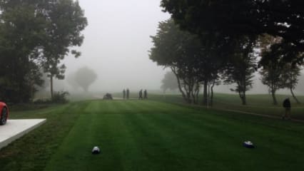 Morgens dicke Suppe...Dreieinhalb Stunden kostete der dichte Nebel die Porsche European Open. Mit reichlich Verspätung konnte das Turnier dann aber um 10:45 Uhr gestartet werden.(Foto: Golf Post)