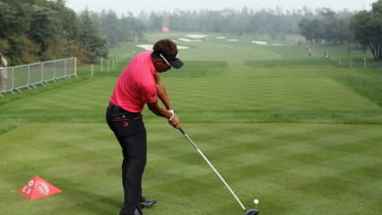 Thongchai Jaidee hatte vor zwei Jahren die Ehre für den "Opening Shot" an Loch eins anzutreten. (Foto: Getty) 