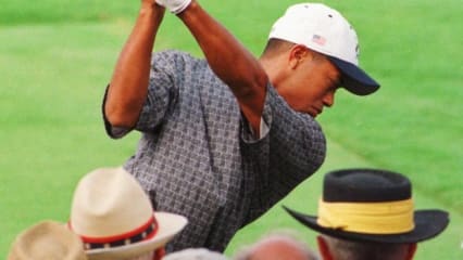 Lang her: 1997 schlägt Woods beim Ryder Cup im Valderrama Golf Club in Sotogrande ab. (Foto: AFP PHOTO Timothy A. Clary)