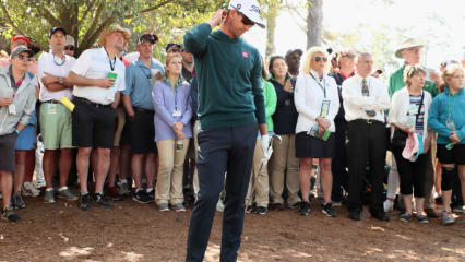 Fehlstart 2 Und auch Flightpartner Adam Scott, seines Zeichens Masters-Sieger 2013, landete an fast identischer Stelle. (Foto: Getty)