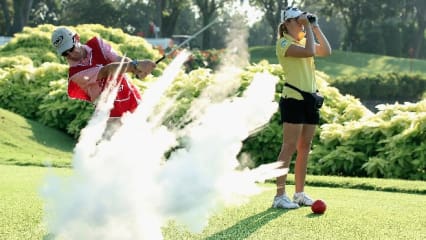 Verletzungen beim Golfsport? Vor bösen Überraschungen ist leider niemand 100% sicher. (Foto: Getty)