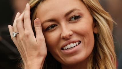 Seine Freundin Paulina Gretzky freute sich mit ihm, während sie die Finalrunde in Shanghai verfolgte. (Foto: Getty)