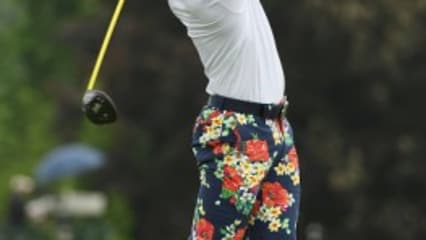 Ein neuer John Daly? Na ja, zumindest in Sachen Hosenmode steht Billy Horschel dem als bunter Vogel bekannten John Daly in nichts nach. Mit "Flower Power" ging's heute in den zweiten Tag der US Open. (Foto: Getty)