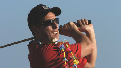 Adam Sandler im Jahr 2005 als Gast der PGA Tour bei der Sony Open in Hawaii. (Foto: Getty)