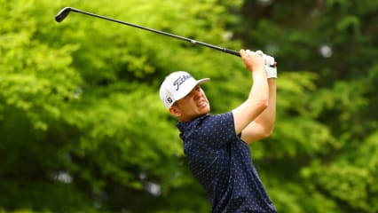 Yannik Paul beim Abschlag der 11. Bahn am zweiten Tag in Gotemba der DP World Tour. (Foto: Getty)