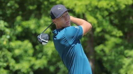 Matti Schmid beim Abschlag der 11. Bahn bei der Zurich Classic of New Orleans der PGA Tour. (Foto: Getty)