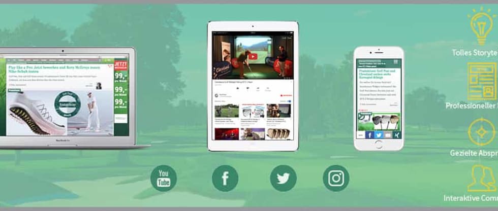 Golf-Post-Produkttests