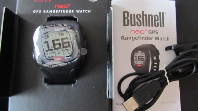 BUSHNELL NEO+ GPS Rangefinder watch -25 000 gespeicherte Golfkurse-neuwertig